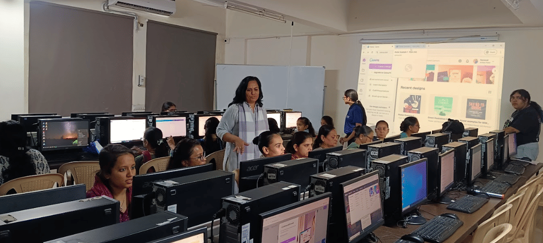 L J Institute of Media and Communications Ahmedabad Material development workshop sewa photo 2